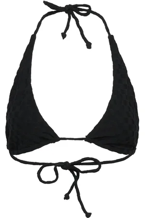 Speedo Terry Convertible Triangle Top Sport Bikinis Bikini Tops Triangle Bikinitops Black