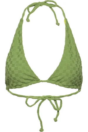 Speedo Terry Convertible Triangle Top Sport Bikinis Bikini Tops Triangle Bikinitops Green
