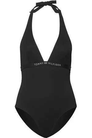 Tommy Hilfiger Halter Piece Rp Badedrakt Badetøy Black