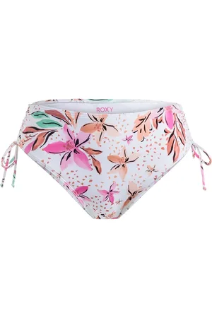 Roxy Pt Beach Classics Mod Lace Up Swimwear Bikinis Bikini Bottoms Bikini Briefs White