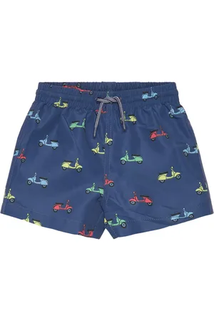 MANGO Scooter Print Swimming Trunk Badeshorts Navy
