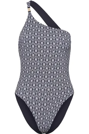 Tommy Hilfiger Reversible Shoulder Op Badedrakt Badetøy Blue