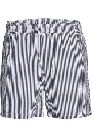 JACK & JONES Jpstfiji Jjswim Seersucker Ss24 Ly Badeshorts Navy Jack & J S