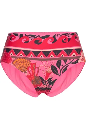 Seafolly Atlantis High Waisted Pant Swimwear Bikinis Bikini Bottoms High Waist Bikinis Pink