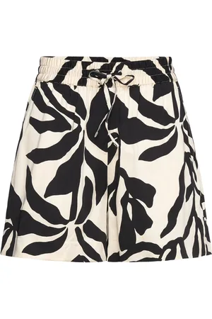 GANT Rel Palm Print Pull On Shorts Bottoms Shorts Casual Shorts Black