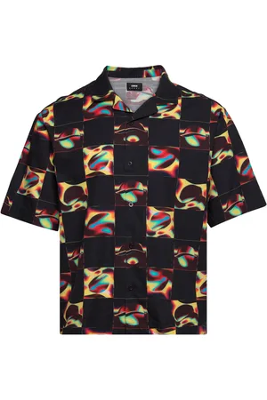 Edwin Saike Check Shirt Ss - Multicolor Tops Shirts Short-sleeved Black