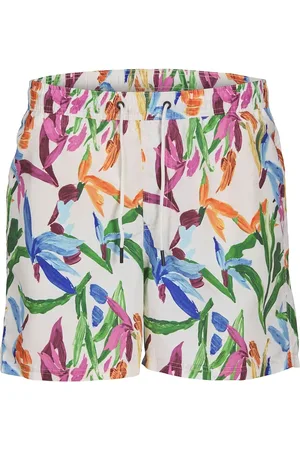 JACK & JONES Jpstfiji Jjswim Aop Originals Ly Badeshorts Cream Jack & J S