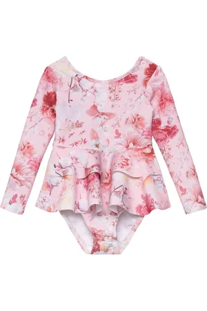 Gugguu Uv Print Swimsuit Dress Badedrakt Badetøy Pink
