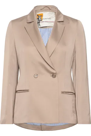 Munthe Monstera Blazers Double Breasted Blazers Beige