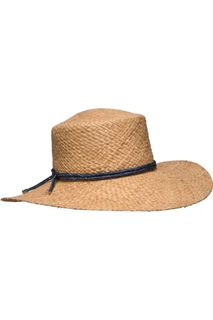 Ralph Lauren Logo-Charm Straw Sun Hat Accessories Headwear Straw Hats Beige