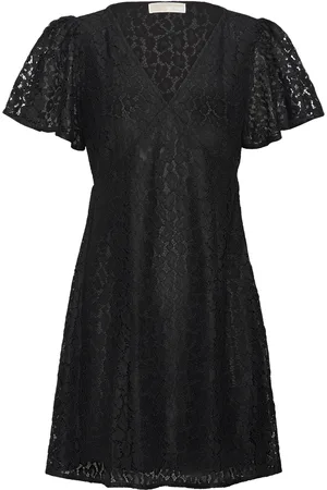 Michael Kors Cheetah Lace Mini Drs Kort Kjole Black