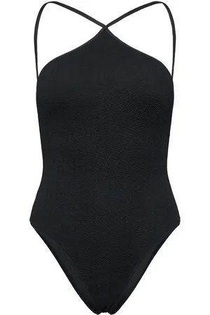 MANGO Halter Neck Swimsuit Badedrakt Badetøy Black
