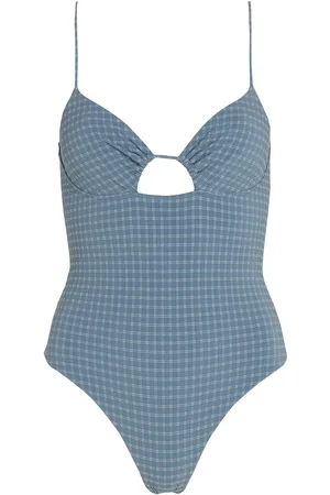 Tommy Hilfiger Cut Out Piece Badedrakt Badetøy Blue
