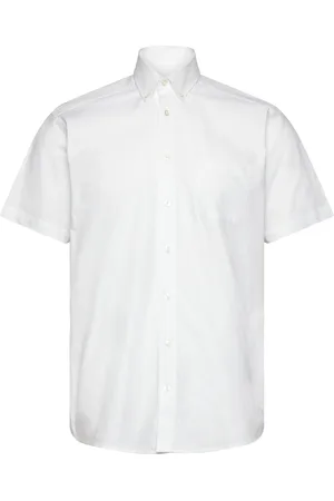 Bruun & Stengade Bs Tillman Modern Fit Shirt Tops Shirts Short-sleeved White