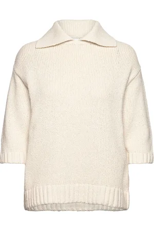 Samsøe Samsøe Salou Ss Sweater 15178 Tops Knitwear Jumpers Cream