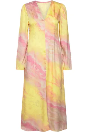 A-View Carina Dress Maxikjole Festkjole Yellow