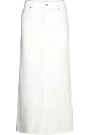 Ivy Copenhagen Ivy-Zoe Maxi Skirt White Knelangt Skjørt White