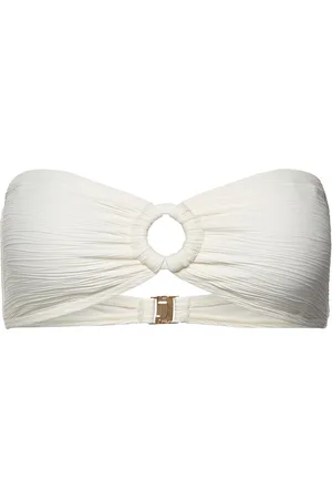 By Malina Lisa Ring Front Bandeau Bikini Top Designers Bikinis Bikini Tops Bandeau Bikinitops Cream