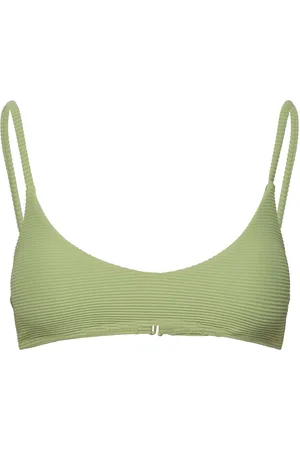 Billabong Tanlines V Bralette Sport Bikinis Bikini Tops Bandeau Bikinitops Green
