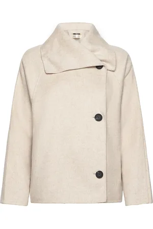 INWEAR Tiaraiw Short Coat Ulljakke Jakke Cream