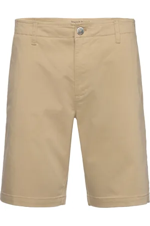 Bruun & Stengade Bs Gerhard Regular Fit Shorts Bottoms Shorts Casual Beige