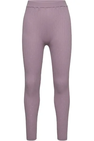 FUB Pointelle Leggings Bottoms Leggings Purple