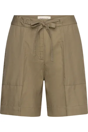 GANT Rel Tie Waist Shorts Bottoms Shorts Casual Shorts Khaki Green