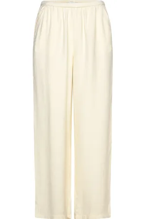 Bruun & Stengade Bs Ragnhild Pants Bottoms Trousers Wide Leg Cream