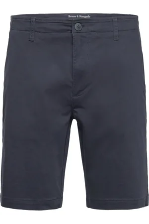 Bruun & Stengade Bs Gerhard Regular Fit Shorts Bottoms Shorts Casual Navy