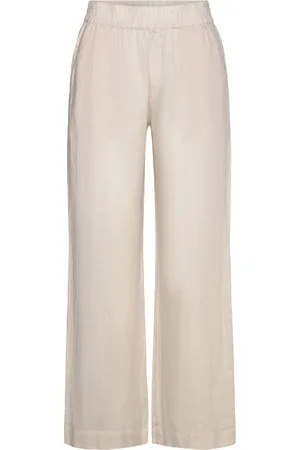 mbyM Phillipa-M Bottoms Trousers Linen Trousers Beige