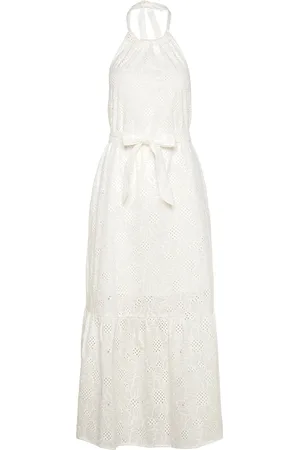 Bruuns Bazaar Woodbinebbkaia Dress Maxikjole Festkjole White