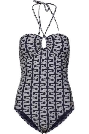 GANT G Pattern Swimsuit Badedrakt Badetøy Blue