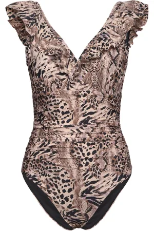 Crās Agnescras Swimsuit Badedrakt Badetøy Brown