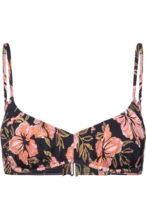 Billabong Hooked On Tropics Bliss Brltte Swimwear Bikinis Bikini Tops Bandeau Bikinitops Black