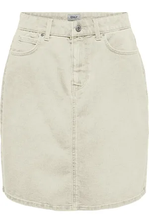ONLY Onlwonder Hw Dnm Skirt Pim Noos Kort Skjørt Grey