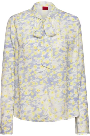 HUGO BOSS Cinoni-1 Tops Blouses Long-sleeved Yellow