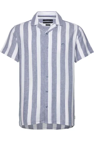 INDICODE Incarlui Tops Shirts Short-sleeved Blue