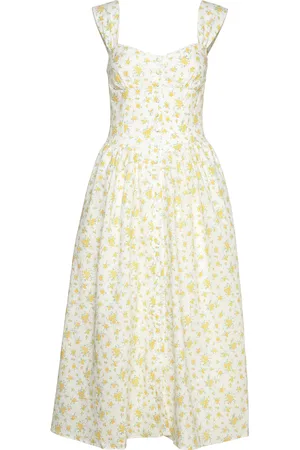 Bardot Malea Midi Dress Knelang Kjole Yellow