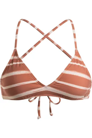 Roxy Pt Beach Classics Strappy Bra Swimwear Bikinis Bikini Tops Triangle Bikinitops Brown