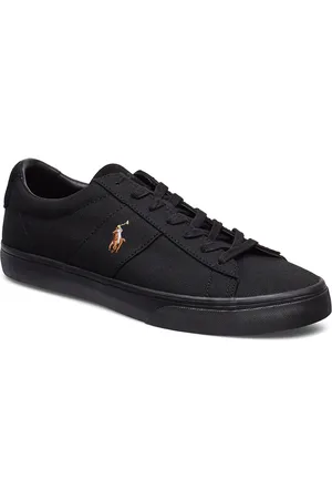 Ralph Lauren Sayer Canvas Sneaker Lave Sneakers Black