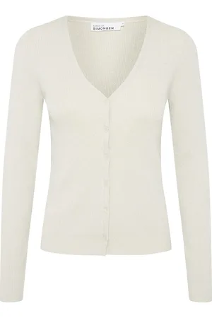 Karen by Simonsen Opeyakb Cardigan Tops Knitwear Cardigans Cream