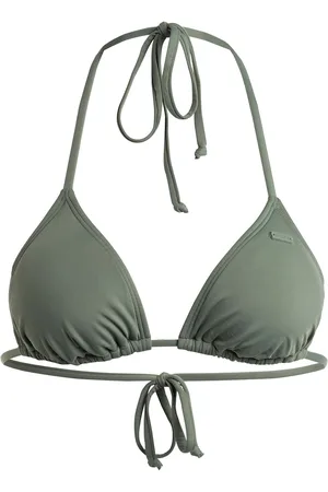 Roxy Sd Beach Classics Tiki Tri Swimwear Bikinis Bikini Tops Triangle Bikinitops Green