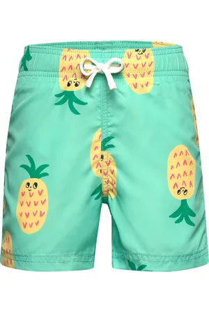 Lindex Swimshorts Aop Badeshorts Green