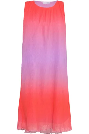 Coster Copenhagen Plissé Dress In Dip Dye Kort Kjole Pink