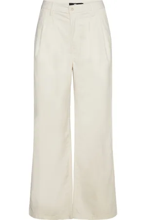 Vans Alder Relaxed Pleated Pant Bottoms Trousers Culottes Beige