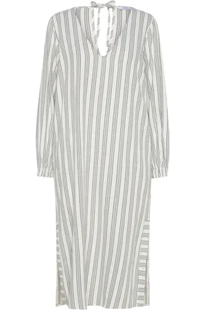 Coster Copenhagen Cc Heart Lina Loose Dress In Linen Knelang Kjole Cream