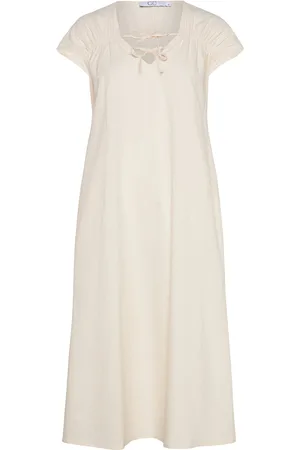 Coster Copenhagen Cc Heart Aliza Dress With Gathering Knelang Kjole Cream