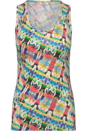 Mads Norgaard 2X2 Cotton Aop Amour Tank Top Tops T-shirts & Tops Sleeveless Multi/patterned