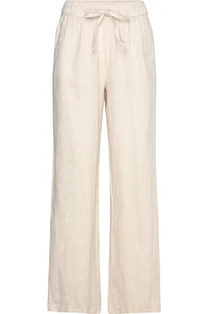 Bruun & Stengade Bs Annette Pants Bottoms Trousers Linen Trousers Beige