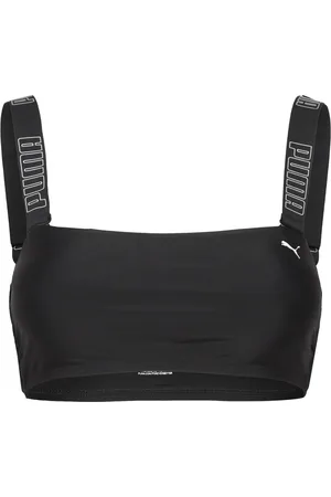 PUMA Women Bandeau Top 1P Sport Bikinis Bikini Tops Bandeau Bikinitops Black
